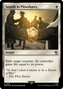 Swords to Plowshares (surge foil) - Doctor Who | Bazaar of Magic