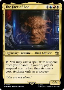 The Face of Boe (surge foil)