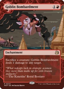 Goblin Bombardment (foil) (showcase)