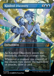 Kindred Discovery (#69) (anime) (foil) (borderless)