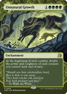 Unnatural Growth (foil) (showcase)