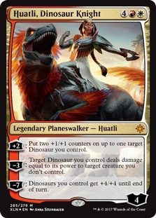 Huatli, Dinosaur Knight (foil)