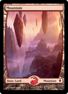 Mountain (1) (foil) (full art)