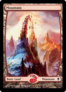 Mountain (3) (foil) (full art)