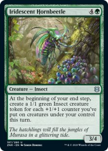 Iridescent Hornbeetle (foil)