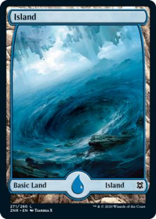 Island (3) (foil) (full art)