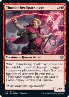 Thundering Sparkmage (foil)