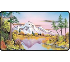 Ultra Pro - Bob Ross Stitched Playmat: Mighty Mountain Lake