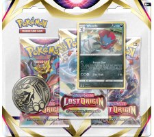 Pokemon: 3 Booster Blister Sword & Shield - Lost Origin (Weavile)