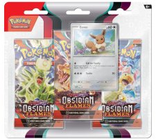 Pokemon - Scarlet & Violet Obsidian Flames 3 Booster Blister: Eevee