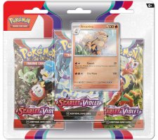 Pokemon: 3 Booster Blister Scarlet & Violet (Arcanine)