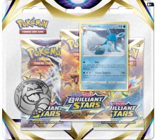 Pokemon 3 booster blister sword & shield brilliant stars (glaceon)