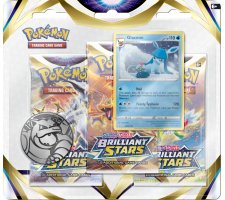 Pokemon: 3 Booster Blister Sword & Shield - Brilliant Stars (Glaceon)