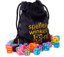 Luxury dice bag Bazaar of Magic & Spellenwinkel.nl (Black with gold)