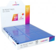 Gamegenic 18-Pocket Sideloading Pages Blue (50 stuks)