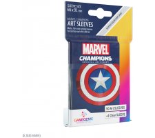 Gamegenic Marvel Champions Art Sleeves - Captain America (50 stuks)
