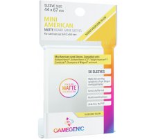 Gamegenic Matte Board Game Sleeves - Yellow 44 x 67 mm (50 stuks)