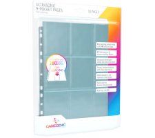 Gamegenic Ultrasonic 9-Pocket Toploading Pages (10 stuks)