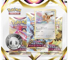 Pokemon: 3 Booster Blister Sword & Shield - Astral Radiance (Eevee)