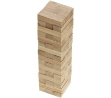 Vallende Toren (Jenga): Bamboe (NL/EN/FR/DE)