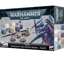 Warhammer 40K - Tyranid: Termagants and Ripper Swarm & Paint Set