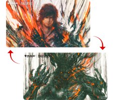 Ultra Pro Magic: the Gathering - Final Fantasy Premium Double-Sided Playmat: Clive, Ifrit's Dominant / Ifrit, Warden of Inferno