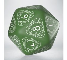 Q-Workshop - D20 Level Counter Dice: Green & White