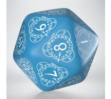 Q-Workshop - D20 Level Counter Dice: Blue & White