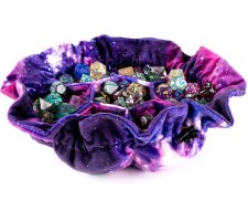 FanRoll - Velvet Compartment Dice Bag: Nebula