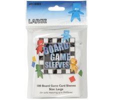Board Game Sleeves: Large - Clear 59 x 92 mm (100 stuks)