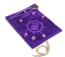 ENHANCE Roll on a Scroll - Dice Rolling Mat & Acrylic Dice Set: Purple