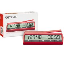 Schaakklok Digitaal Rood (DGT 2500) (Fide Approved)