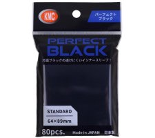 KMC - Standard Sleeves: Perfect Black (80 stuks)