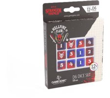 Gamegenic - Stranger Things D6 Dice Set: Hellfire Club (12 stuks)