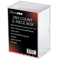 Ultra Pro - 2-Piece 250 Count Clear Card Storage Box