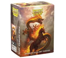 Dragon Shield - Brushed Art Sleeves: Fire Horse 2026 (100 stuks)