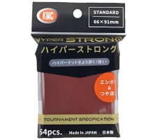 KMC Standard Sleeves - Hyper Strong: Red 66 x 91 (64 stuks)