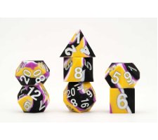 Fanroll - Dice Set Gaymers Pride: Nonbinary Flag (7 stuks)