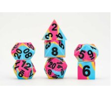 Fanroll - Dice Set Gaymers Pride: Pansexual Flag (7 stuks)