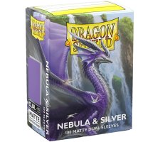 Dragon Shield Dual Matte Sleeves: Nebula & Silver (100 stuks)