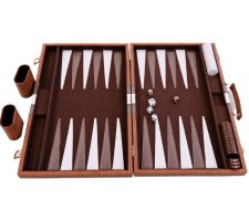 Leather Acrylic Folding Backgammon Set
