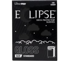 Eclipse Gloss Enhanced Deck Protectors: Jet Black (105 pieces)