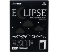 Eclipse Matte Enhanced Deck Protectors: Jet Black (105 pieces)