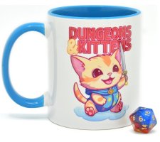 Glassstaff - Mug & Dice Gift Set: Dungeons & Kittens