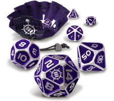 ENHANCE - RPG Metal Dice Set Collectors Edition: Purple (7 stuks)