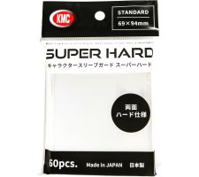 KMC Standard Sleeves Suoer Hard: Character Guard: Clear 69 x 94 mm (60 stuks)