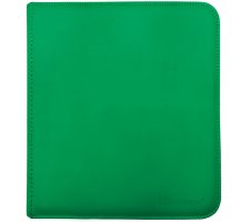 Premium Pro 12 Pocket Zippered Binder: Green