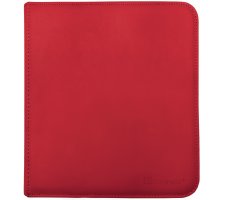 Vivid Pro 12 Pocket Zippered Binder: Red