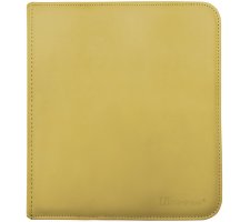 Vivid Pro 12 Pocket Zippered Binder: Yellow