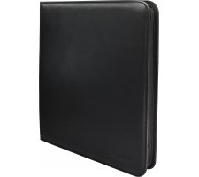 Vivid Pro 12 Pocket Zippered Binder: Black